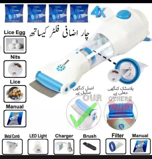 V Comb Electronic Head Lice And Eggs (The Anti-Lice Machine)