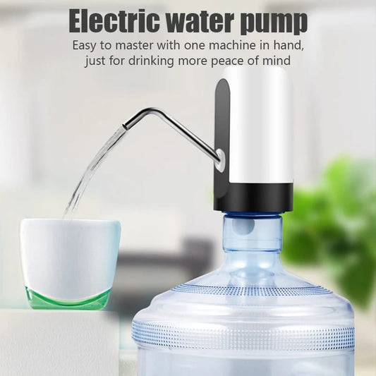 "USB Rechargeable Water Pump: Automatic Dispenser for Home & Office"