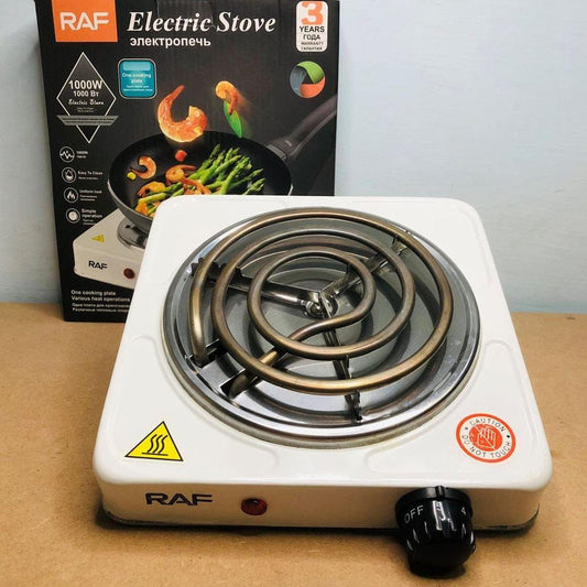 RAF Electric Stove Single Burner Cooker & Hot Plate Multifunctional Home Heater 1000 Watts.