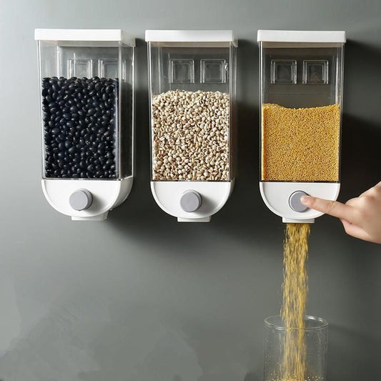 Wall Mounted Cereal & Pulses Transparent Dispenser 1.5kg